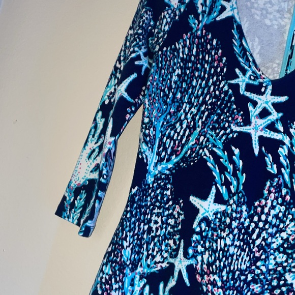Lilly Pulitzer Clarke French Terry Dress in Good Reef Size XS - Picture 5 of 10